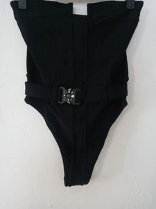 Maxine Water Affair Yachtwear Brasilero Gürtel schwarz Einteiler Tanga Gr. S NEU - Bild 1 von 3