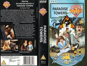 Doctor Who: Paradise Towers VHS Cover Signed by Bonnie Langford + 1 - Picture 1 of 1