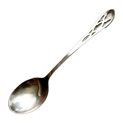 Antigua cuchara perforada de gelatina o azúcar WEBSTER PLATA ESTERLINA - 5-3/8" de colección Foto 1 de 4