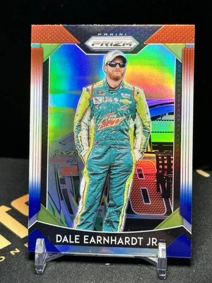 2019 Panini Prizm NASCAR Red White & Blue Prizm Dale Earnhardt Jr #41 HOF - Image 1 of 2