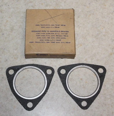 1957-1963 Chevrolet выхлопная труба к прокладке коллектора #3732426 - Изображение 1 из 3