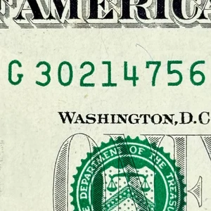 True Scattered Ladder 0-7 Full Complete Eight Digit Dollar Fancy Serial Number - Bild 1 von 6