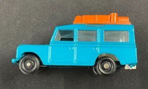 1965 Lesney Matchbox Series Land Rover Safari No. 12 Car VTG Blue & Orange WOW! - Picture 1 of 6