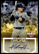 2020 Topps Opening Day Autographs Keston Hiura Auto Milwaukee Brewers #ODA-KH