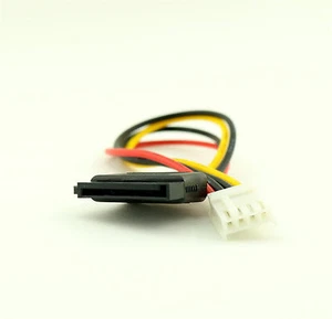 10 x câble adaptateur convertisseur de puissance femelle SATA 15 broches à 4 broches FDD - Photo 1/5