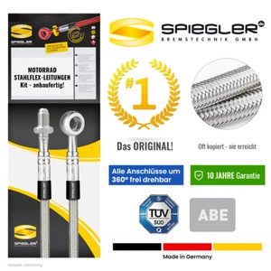 SPIEGLER steel flex brake line for APRILIA SL 1000 Falco (PA) | 2000-2005 | ... - Picture 1 of 3