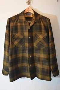 Vintage Pendleton Board Shirt Gr. L 60er Jahre Loop Kragen waschbar Wolle Made in USA - Bild 1 von 1