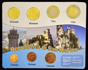 San Marino Official Euro Set BU - Picture 1 of 6