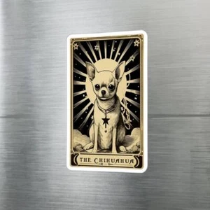 The Chihuahua Tarot Card Sticker 3" x 4" - Picture 1 of 7