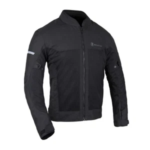 Oxford Spartan Air Mesh Vented Summer Motorcycle Motorbike Jacket Stealth Black - Picture 1 of 6