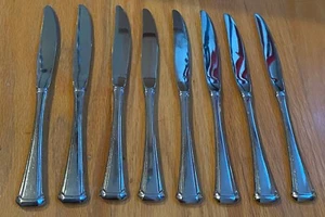 Oneida USA MAESTRO / ST LEGER Stainless Dinner Knives Set of 8 - Picture 1 of 3