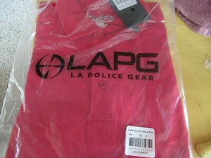 Polo táctico LAPG LA Police Gear Operator rojo talla pequeña NUEVO - Imagen 1 de 3