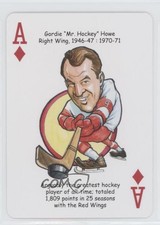 2007 Hero Decks Detroit Red Wings Heroes Playing Cards Gordie Howe #AD HOF