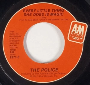 THE POLICE: Every Little Thing She Does/ Shambelle A&M RECORDS 7" Single 45 RPM - Imagen 1 de 2