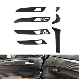 7PCS Carbon Fiber Center Console Panel Interior Trims For Benz GLE43 GLE63 15-19 - Picture 1 of 11