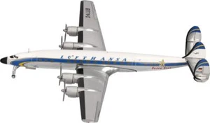 Lockheed L-1649A Super Star Commercial Aircraft Lufthansa (D-ALUB) White with by - Picture 1 of 4