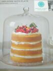 Martha Stewart Bell Jar 14 in Cloche Cake Dome w Plate Macys Exclusive HTF