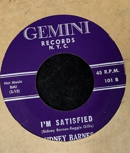 SOUL 45 Sidney Barnes Gemini 101 Wait and I’m Satisfied - Picture 1 of 1