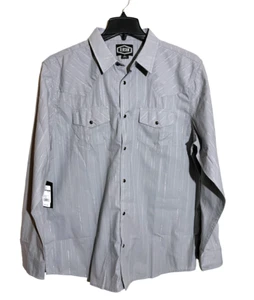 Camisa de vestir de vaquero Gibson Western Pearl Snap Mangas Largas con Botones talla XL - Imagen 1 de 4