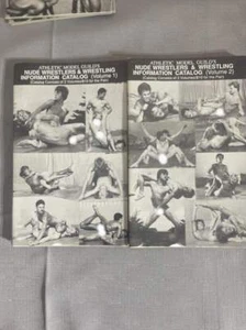 ATHLETIC MODEL GUILD'S NUDE WRESTLERS VOLS 1 & 2 PHYSIQUE PHOTOS UN-CIRCULATED - Picture 1 of 2