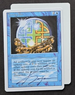 Signed MtG Magic Kaja Foglio Artist Proof _ Revised _ Energy Flux - 1/100! - Image 1 of 3