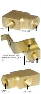 1967-68 Corvette Brass Junction Brake Block Kit | OEM - Bild 1 von 2