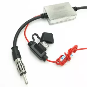 Car Aerial FM Radio Booster Antenna Signal Amplifier Anti-interference 88~108MHZ - Afbeelding 1 van 11