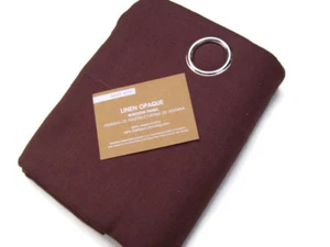 West Elm Grommet Grape Purple Linen Opaque Window Panel Drape 48" X 108" New - Picture 1 of 4