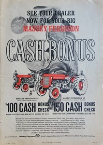 Tractor agrícola Massey-Ferguson MF 35-65 de colección 1961 anuncio agrícola - Imagen 1 de 1