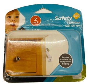 Safety 1st Furniture Wall Straps Pack of 2 #11014A NEW & Sealed - Child Safety - Picture 1 of 5
