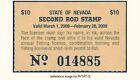 D2K Nevada Second Rod Stamp 2008-9 $10.00 (glo-orange)