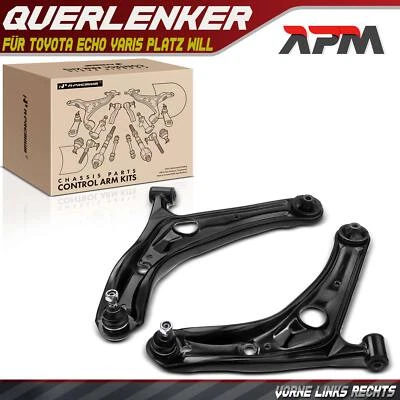 2x Bras de Commande Avant Gauche Droite pour Toyota Echo P1 Yaris P1 P2 Platz - Photo 1/4