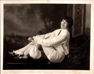 VTG Sexy Woman Glamour Shot Pant Suit Signed OOK Professional Model 8x10 Photo - Picture 1 of 2