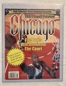 Gold Collectors Series Basketball Magazine 1997 Playoff Preview Chicago Bulls NM - Picture 1 of 7