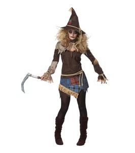 California Costumes Creepy Scarecrow Halloween Costume Medium 8-10 - Picture 1 of 3