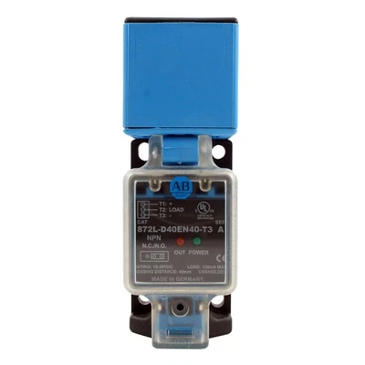 ALLEN BRADLEY 872L-D40EN40-T3 INDUCTIVE PROXIMITY SENSOR, SERIES-A, 10-30VDC - Image 1 of 3