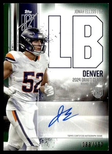 2024 Topps Signature Class Rookie Green Auto Jonah Elliss 089/150 #RCA-JE - Picture 1 of 2