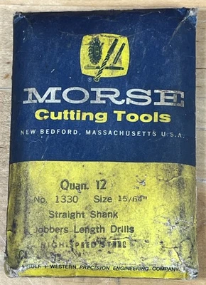 Lote de 14 brocas de haste reta Morse ferramentas de corte vintage 13/64 15/64 3/16 1/8 - Imagem 1 de 4