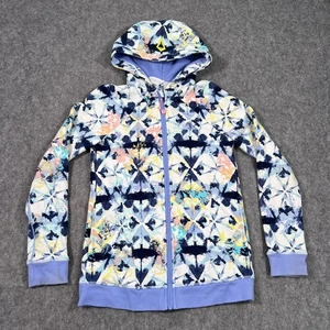 Ivivva Lululemon Shibori Floral Indigo Hydrangea Blue Sea To Sky Hoodie Size 12 - Picture 1 of 5
