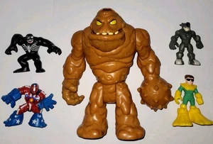 Imaginext DC Super Friends Clayface Oozing Fisher Price Marvel Lot Venom Rhino - Picture 1 of 2