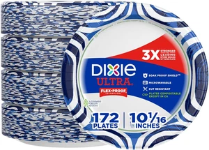 Ultra, Large Paper Plates, 10 Inch, 43 Count (Pack of 4), 3X Stronger*, Heavy Du - Picture 1 of 12