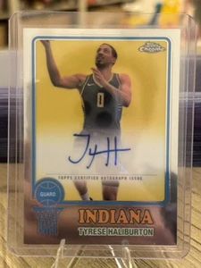 #73TA-TH Tyrese Haliburton Pacers 2024-25 Topps Chrome 1973 Auto/Autograph - Picture 1 of 2