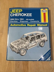 Haynes Jeep Cherokee 1984- 1991 Cherokee Wagoneer Comanche Automot Repair Manual - Picture 1 of 14