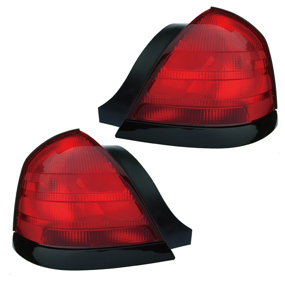 Tail Lights Rear Back Lamps Pair Set for 00-09 Ford Crown Victoria Left & Right - Image 1 of 1