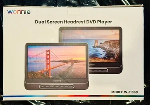 Wonnie 12" Dual Screen Kopfstütze DVD Player W-1106D - NEU OVP - Bild 1 von 4