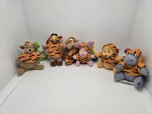 Vintage Disney Winnie the Pooh Friends The Tigger Movie Plush Backpack Clips Lot - Picture 1 of 18
