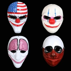 Juego Payday 2 Series Alta Gama Payaso Máscaras 4X Halloween Nuevo Payday2 Tema - Imagen 1 de 6