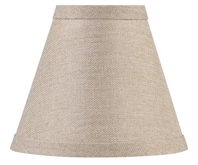 9 Pack Small Hardback Empire Lamp Shades Oatmeal Clip-On 6" Bottom Width 51010-9 - Image 1 of 4