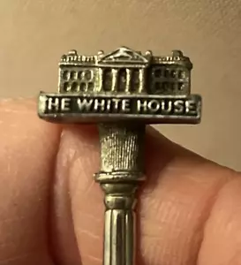 Souvenir Silver Spoon THE WHITE HOUSE, Washington DC, chunky 3D model - Picture 1 of 3