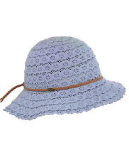 Genuine C.C Children's Brown Braided Trim Vented Beach Crushable CC Sun Hat